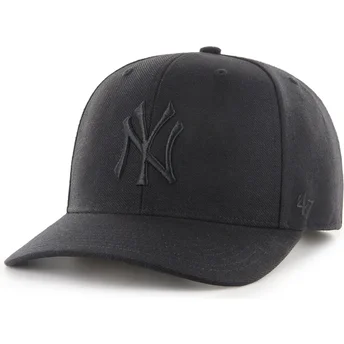 Casquette courbée noire snapback avec logo noir MVP DP Cold Zone New York Yankees MLB 47 Brand