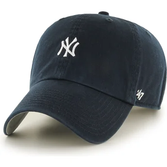 47 Brand Шапка с Извита Козирка Clean Up Base Runner Mini Logo New York Yankees MLB Тъмносиня Регулируема