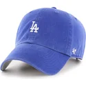 casquette-courbee-bleue-ajustable-clean-up-base-runner-los-angeles-dodgers-mlb-47-brand