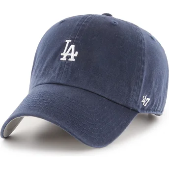 Justerbar marineblå buet kasket Clean Up Base Runner fra Los Angeles Dodgers MLB fra 47 Brand