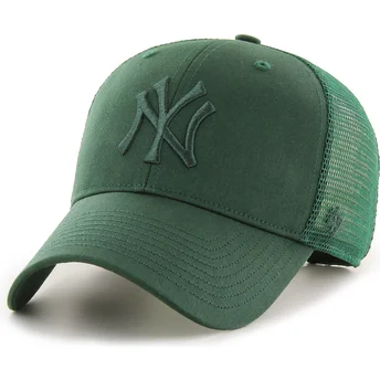 Шапка извита тракер зелена снапбек MVP Branson на New York Yankees MLB от 47 Brand