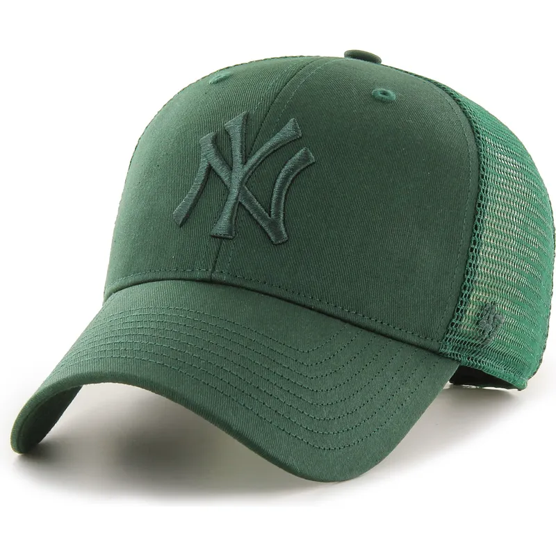 gron-trucker-kasket-med-gront-mvp-branson-logo-fra-new-york-yankees-mlb-fra-47-brand