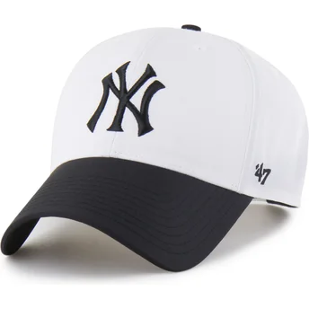 Casquette courbée blanche et noire snapback MVP Brrr Two Tone New York Yankees MLB 47 Brand