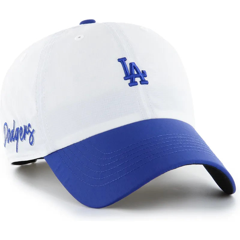 shapka-izvita-byala-reguliruem-clean-up-vista-mini-two-tone-na-los-angeles-dodgers-mlb-ot-47-brand