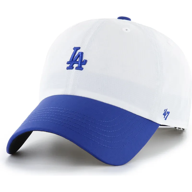 shapka-izvita-byala-reguliruem-clean-up-vista-mini-two-tone-na-los-angeles-dodgers-mlb-ot-47-brand