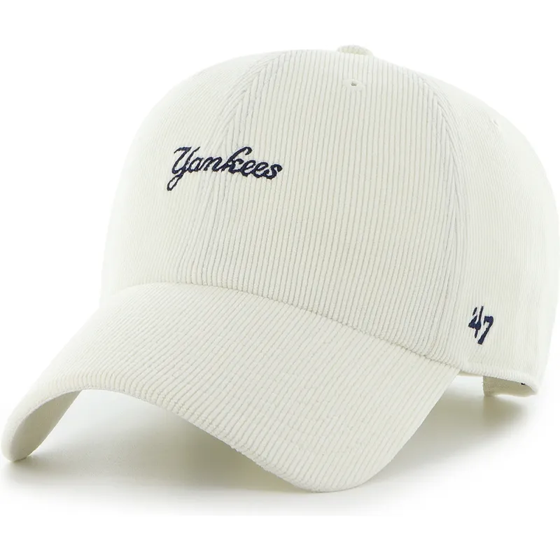 shapka-izvita-bezhov-reguliruema-clean-up-mini-script-cord-na-new-york-yankees-mlb-ot-47-brand