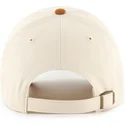 shapka-izvita-bezhov-reguliruem-clean-up-mini-script-suede-visor-na-oakland-athletics-mlb-ot-47-brand