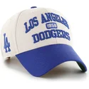 buet-beige-og-bla-justerbar-kasket-mvp-broke-line-fra-los-angeles-dodgers-mlb-fra-47-brand