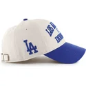beige-und-blaue-verstellbare-gebogene-kappe-mvp-broke-line-der-los-angeles-dodgers-mlb-von-47-brand
