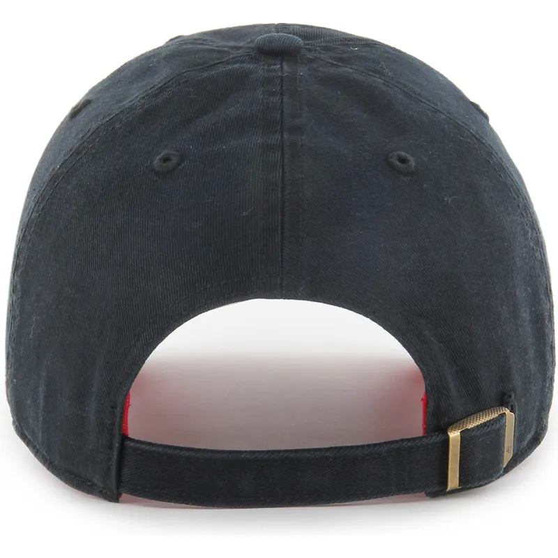 sort-justerbar-curved-kasket-clean-up-heart-icon-fra-new-york-yankees-mlb-af-47-brand