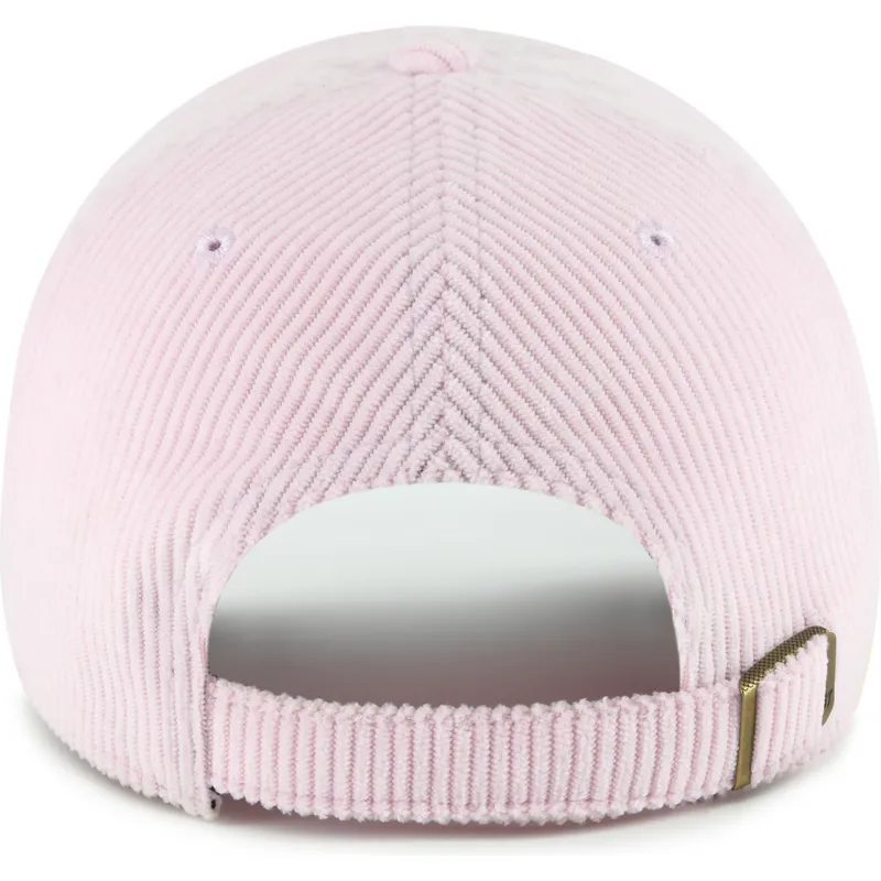 casquette-courbee-rose-ajustable-clean-up-cord-base-runner-new-york-yankees-mlb-47-brand