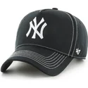 casquette-courbee-noire-ajustable-mvp-dt-contrast-stitch-new-york-yankees-mlb-47-brand
