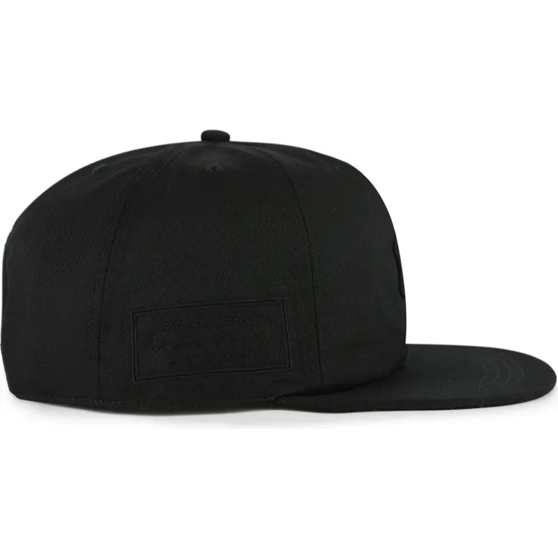 sort-flat-snapback-kasket-med-sort-captain-rl-contemporary-logo-af-new-york-yankees-mlb-fra-47-brand