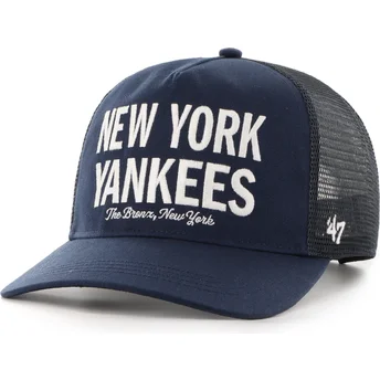 Шапка извита тъмносин снапбек Hitch Contemporary на New York Yankees MLB от 47 Brand