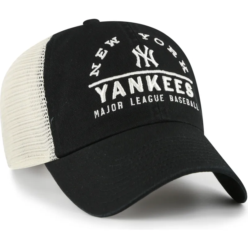 shapka-izvita-cherna-snapbek-clean-up-windham-mesh-na-new-york-yankees-mlb-ot-47-brand