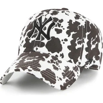 Hvid justerbar buet kasket Clean Up Bessie fra New York Yankees MLB fra 47 Brand