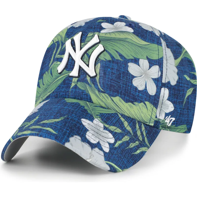 marinebla-justerbar-buet-kasket-clean-up-beach-side-fra-new-york-yankees-mlb-af-47-brand