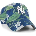 shapka-izvita-tmnosin-reguliruem-clean-up-beach-side-na-new-york-yankees-mlb-ot-47-brand