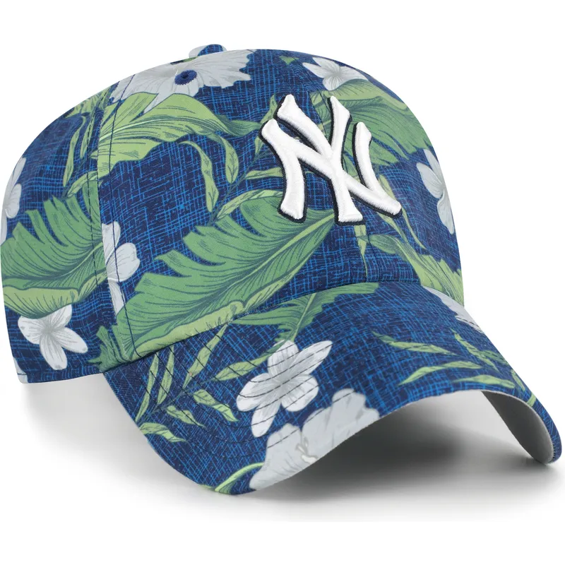 shapka-izvita-tmnosin-reguliruem-clean-up-beach-side-na-new-york-yankees-mlb-ot-47-brand