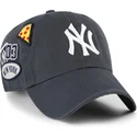 shapka-izvita-tmnosin-reguliruem-clean-up-badges-vintage-na-new-york-yankees-mlb-ot-47-brand