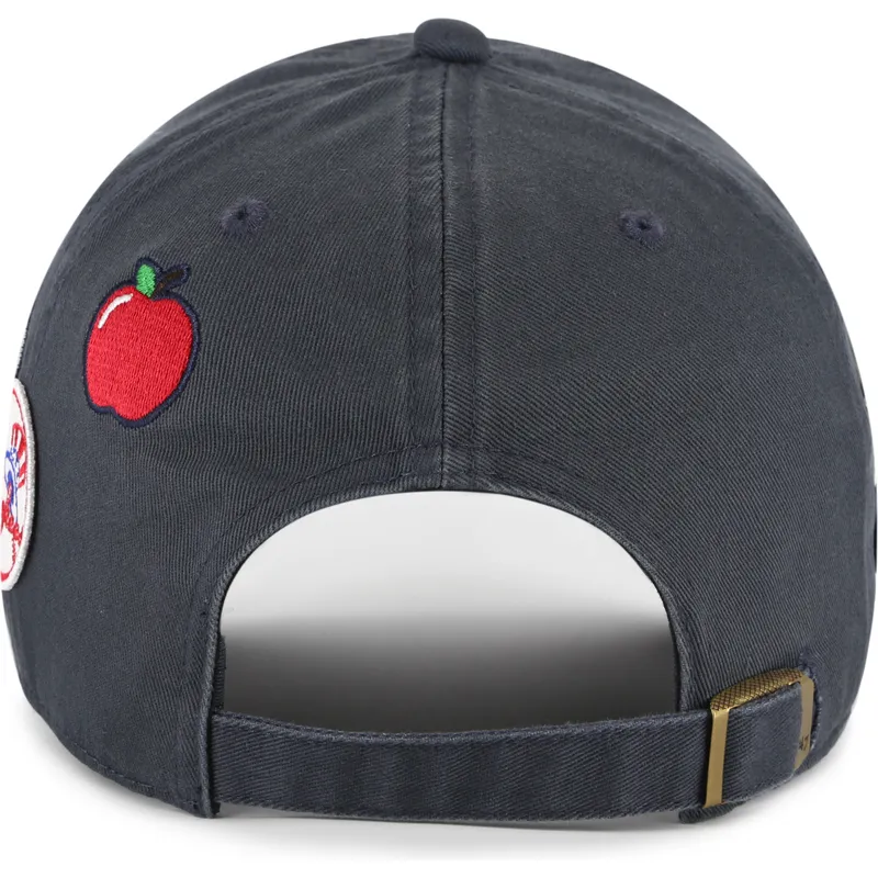 shapka-izvita-tmnosin-reguliruem-clean-up-badges-vintage-na-new-york-yankees-mlb-ot-47-brand