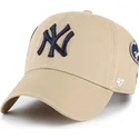 shapka-izvita-kaki-reguliruem-clean-up-badges-na-new-york-yankees-mlb-ot-47-brand