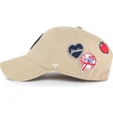 shapka-izvita-kaki-reguliruem-clean-up-badges-na-new-york-yankees-mlb-ot-47-brand