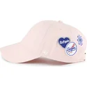 shapka-izvita-roza-reguliruema-clean-up-badges-na-los-angeles-dodgers-mlb-ot-47-brand