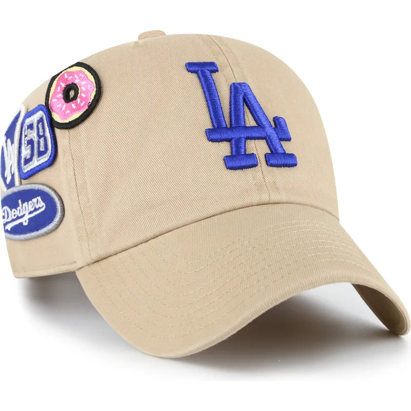 khaki-clean-up-badges-los-angeles-dodgers-mlb-47-brand