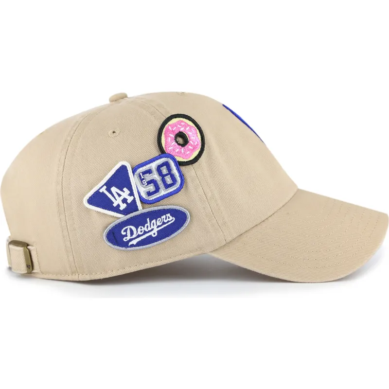 khaki-clean-up-badges-los-angeles-dodgers-mlb-47-brand