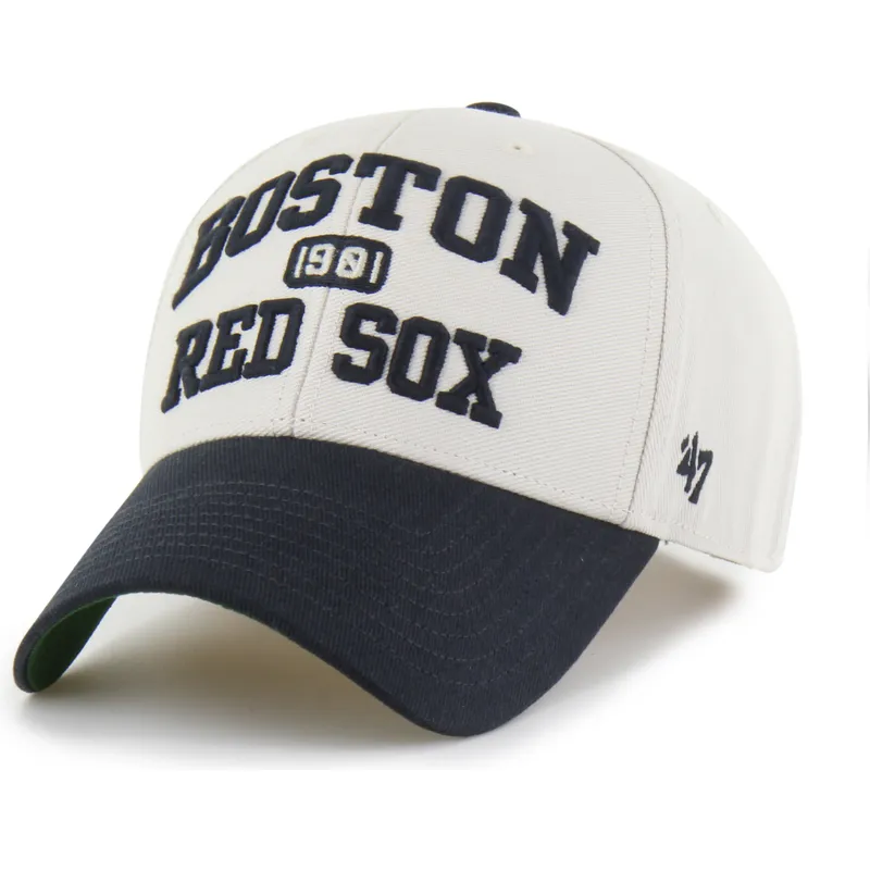 shapka-izvita-bezhov-reguliruem-mvp-broke-line-na-boston-red-sox-mlb-ot-47-brand