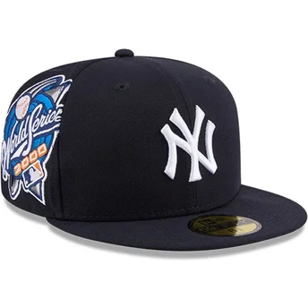 New Era Плоска Козирка 59FIFTY Hidden Hit New York Yankees MLB Тъмносиня Прилепнала Шапка
