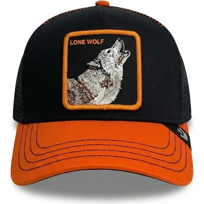 trucker-cap-schwarz-und-orange-wolf-solo-wolf-fab-farm-von-goorin-bros