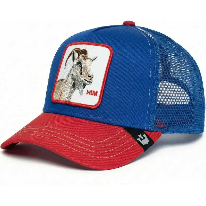trucker-cap-blau-und-rot-ziege-him-goat-fab-farm-von-goorin-bros