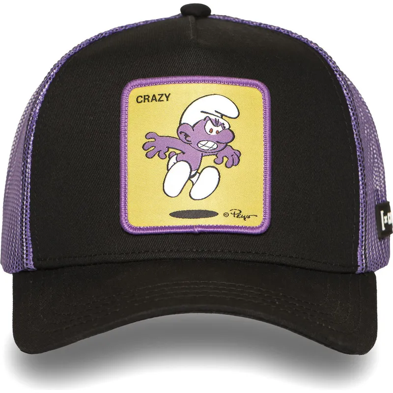 shapka-izvita-traker-cherna-snapbek-smu-craz-lilavo-smrfche-smurfovete-ot-capslab