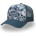 shapka-izvita-traker-sinya-snapbek-print02-ot-von-dutch