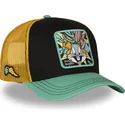 gorra-trucker-negra-amarilla-y-verde-bugs-bunny-loo13-bugb-looney-tunes-de-capslab