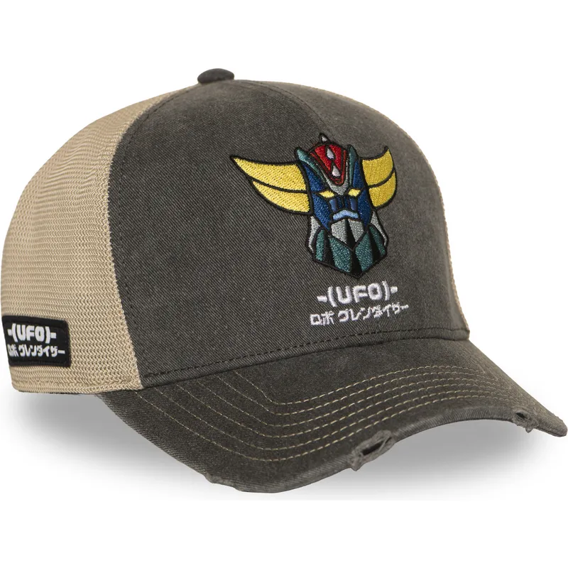 gra-og-beige-trucker-kasket-robot-grendizer-gol7-golb-fra-capslab
