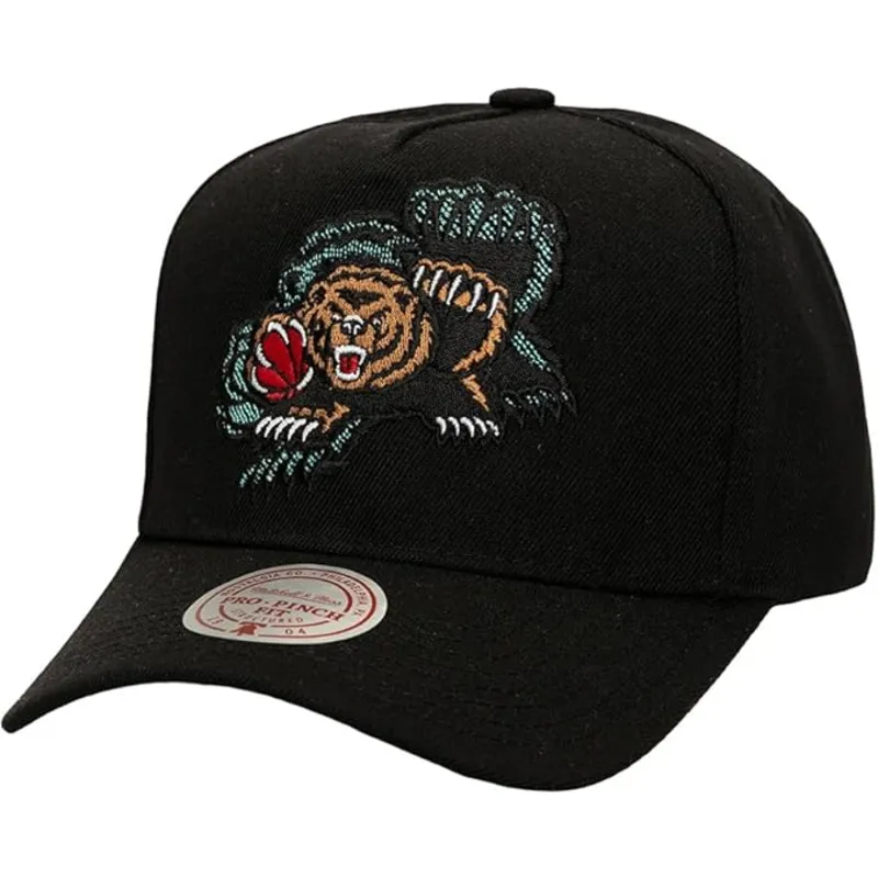 shapka-izvita-cherna-snapbek-tilted-pro-na-vancouver-grizzlies-nba-ot-mitchell-ness