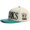 shapka-ploska-zelena-snapbek-across-the-board-na-anaheim-ducks-nhl-ot-mitchell-ness