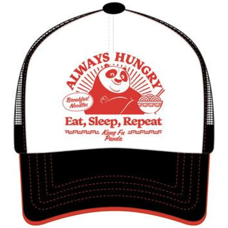 hvid-og-sort-trucker-kasket-po-always-hungry-kfp-takb-kung-fu-panda-fra-capslab
