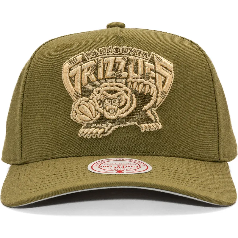 casquette-courbee-verte-snapback-fashion-basic-pro-vancouver-grizzlies-nba-mitchell-ness