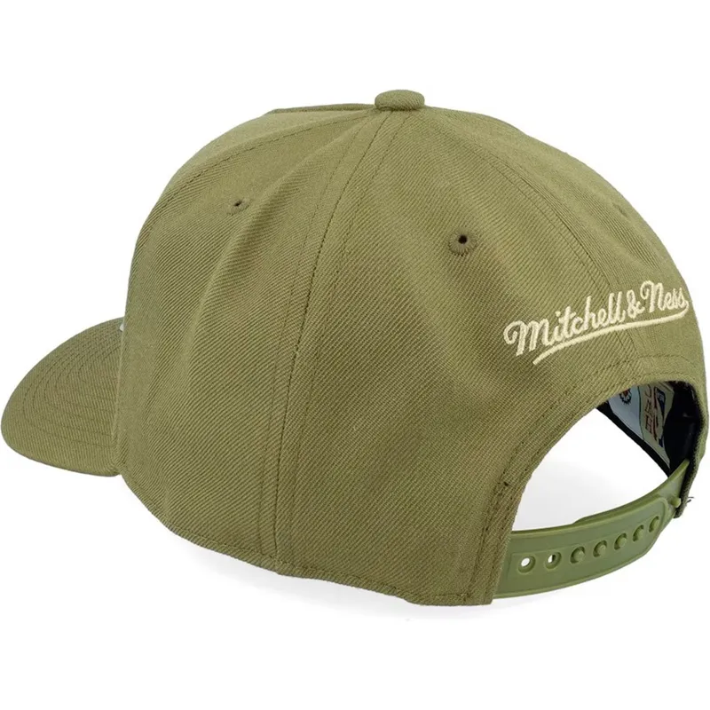 grune-gebogene-snapback-kappe-fashion-basic-pro-der-toronto-raptors-nba-von-mitchell-ness