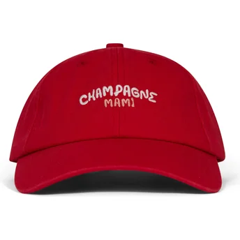 Pica Pica Curved Brim Champagne Mami Червена Регулируема Шапка