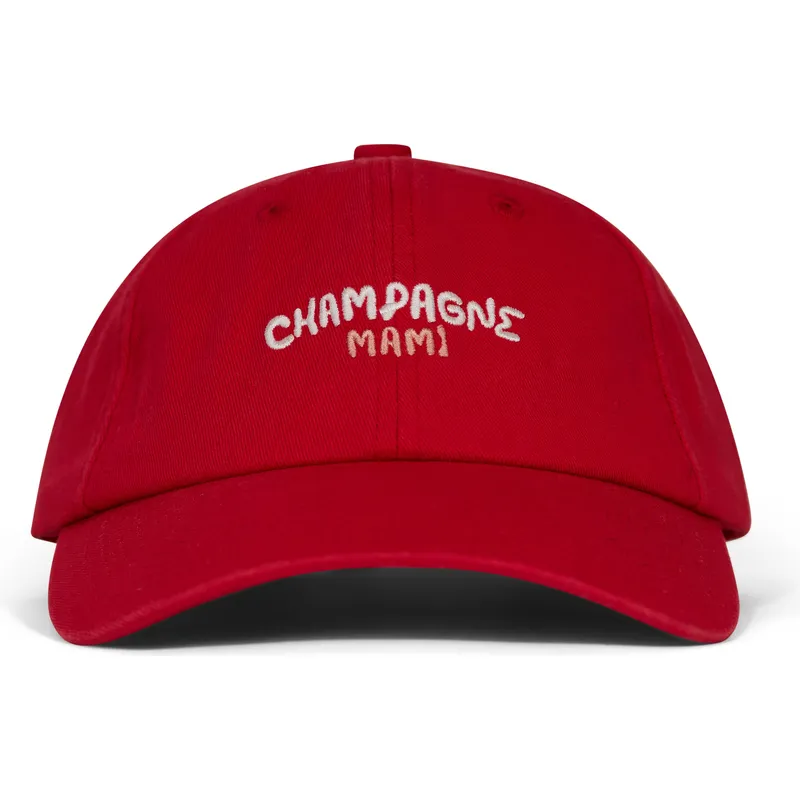 gorra-curva-roja-ajustable-champagne-mami-de-pica-pica