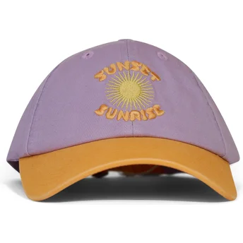 Casquette courbée violette et orange ajustable Sunset Sunrise Pica Pica