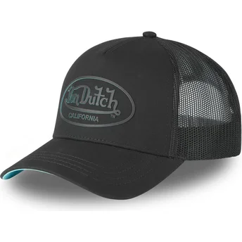 Шапка извита тракер черна снапбек LOG19 от Von Dutch