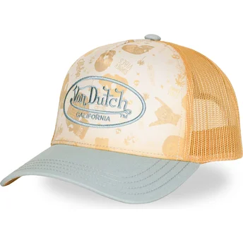 Von Dutch SUBL12 Жълта и Зелена Шапка Тракер