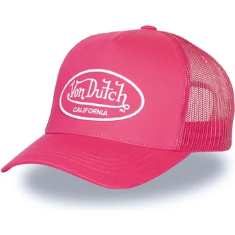 Casquette trucker rose LOF B46 Von Dutch