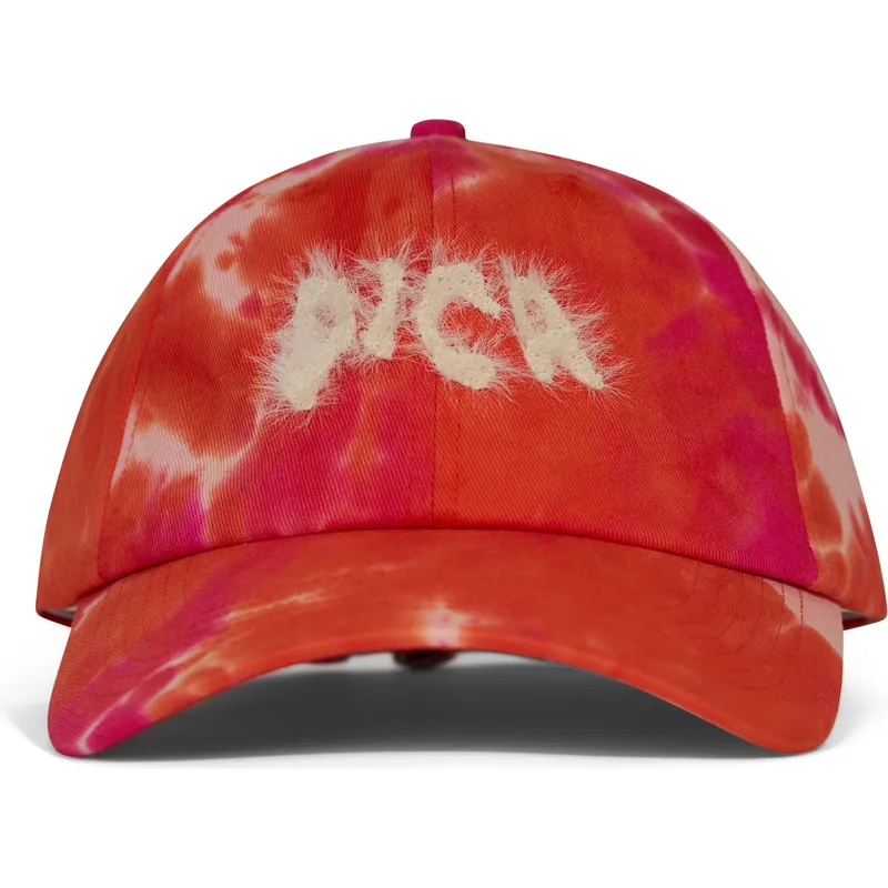 casquette-courbee-rose-ajustable-pica-hairy-batik-pica-pica